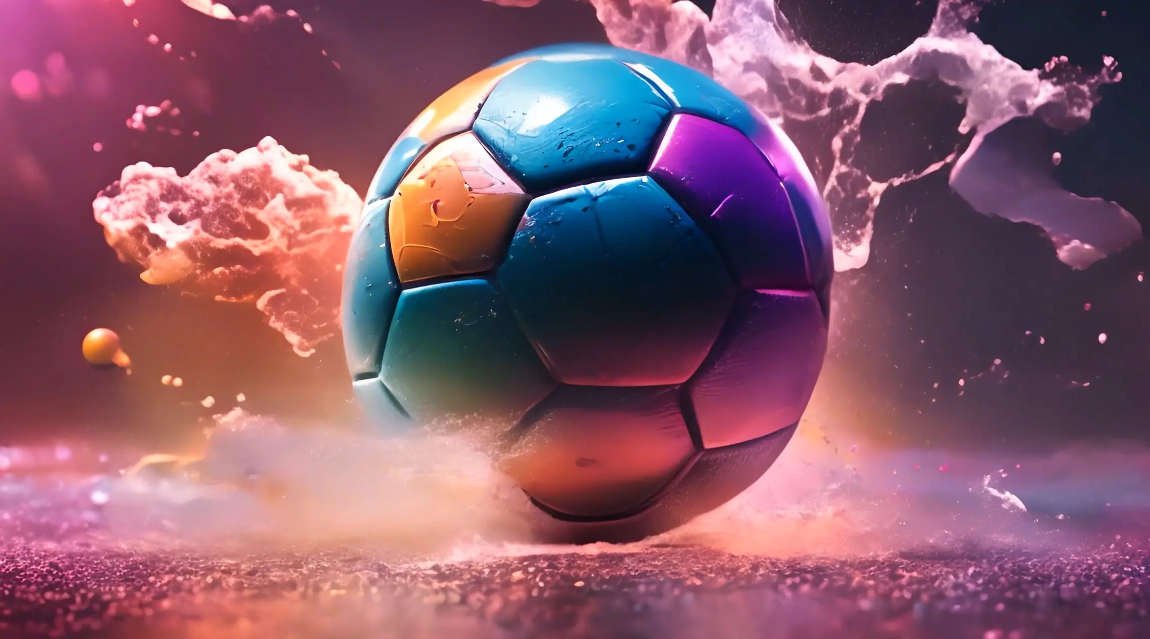 Epic Soccer Universe Cinematic Backdrop Loop
